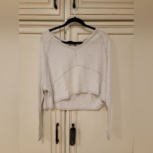 OUT FROM UNDER Crop V Neck Sweater